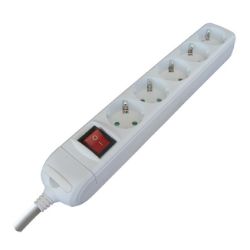 PRODUŽNI KABL + 5 UTIČNICA + PREKIDAČ - 1.4m
