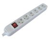 PRODUŽNI KABL + 6 UTIČNICA + PREKIDAČ  3x1,50mm2 - 2m - 1