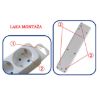 PRODUŽNI KABL + 6 UTIČNICA + PREKIDAČ  3x1,50mm2 - 2m - 2