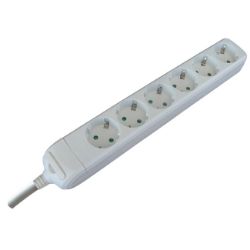 PRODUŽNI KABAL SA 6 UTIČNICA  3x1,50mm2 - 2m
