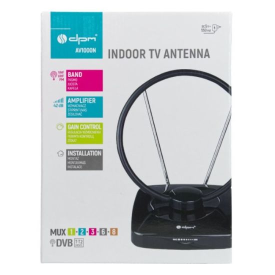 SOBNA TV ANTENA DVB-T / DVB-T2 VHF/UHF/FM LTE FILTER 42 DB