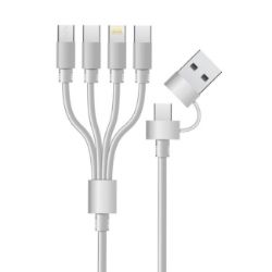 Slika KABL USB 6 U 1 BELI 1.5 M