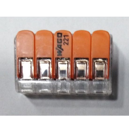 KLEMA SA POLUGOM 5x0,2-4mm 450V/4kV/2 32A 1/8 BR - WAGO