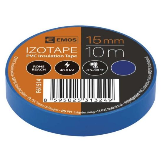 TRAKA IZOLIR PVC 15mm/10m PLAVA