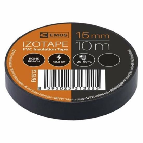 TRAKA IZOLIR PVC 15mm/10m CRNA
