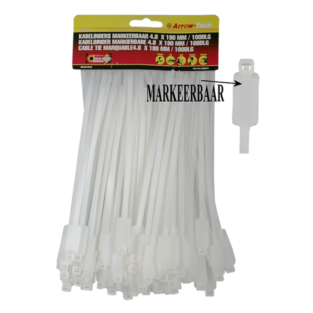 VEZICA PVC 4,8X190mm/100KOM/100