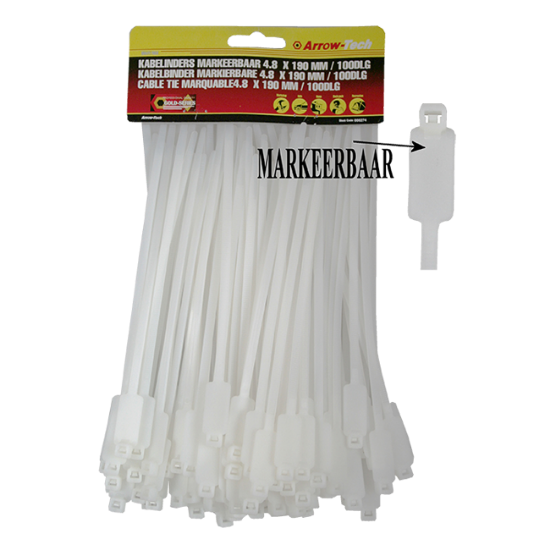 VEZICA PVC 4,8X190mm/100KOM/100