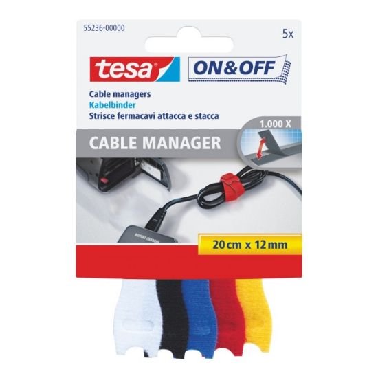 TRAKA ČIČAK ZA KABLOVE ON&OFF 12MM 20CM TESA