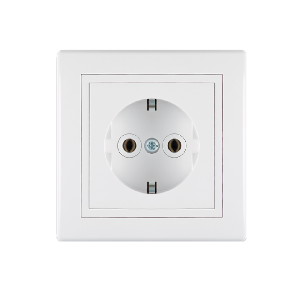 UTIČNICA DVOPOLNA BELA16A 250V-PORCELANSKU ULOŽAK ALING