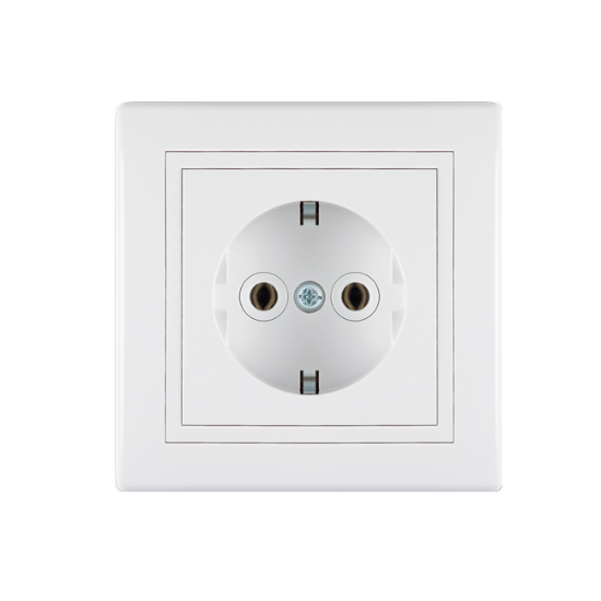 UTIČNICA DVOPOLNA BELA16A 250V-PORCELANSKU ULOŽAK ALING