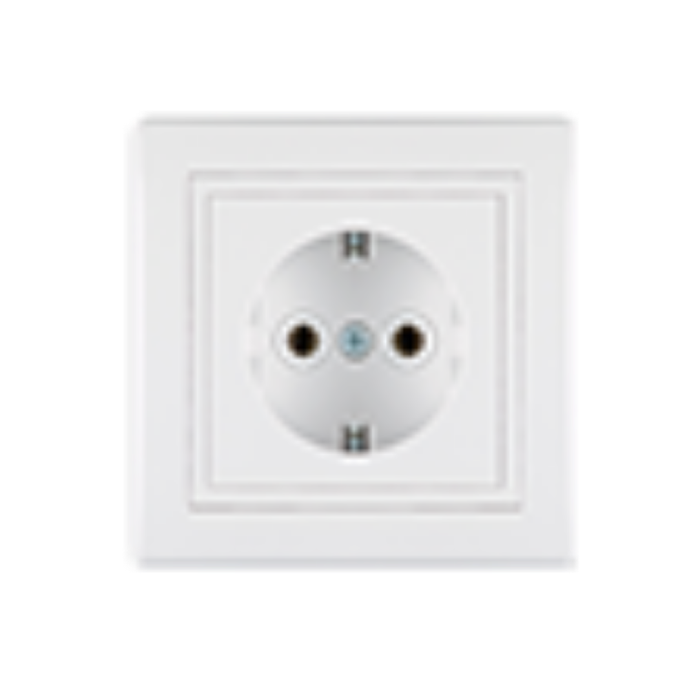 UTIČNICA DVOPOLNA BELA16A 250V-PORCELANSKU ULOŽAK ALING