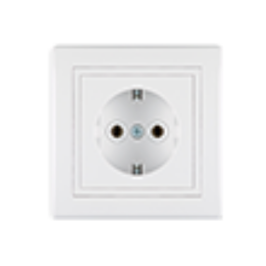 UTIČNICA DVOPOLNA BELA16A 250V-PORCELANSKU ULOŽAK ALING
