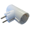 RAZVODNIK - T  DVOSTRUKI,16A 250V, BELI - 1
