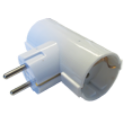RAZVODNIK - T  DVOSTRUKI,16A 250V, BELI