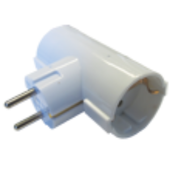 RAZVODNIK - T  DVOSTRUKI,16A 250V, BELI