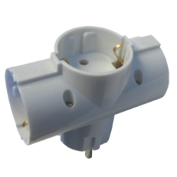 RAZVODNIK - T TROSTRUKI, 16A 250V, BELI