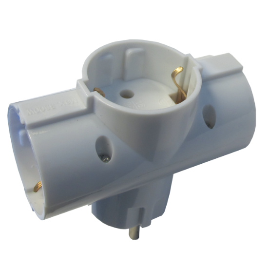RAZVODNIK - T TROSTRUKI, 16A 250V, BELI
