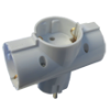 RAZVODNIK - T TROSTRUKI, 16A 250V, BELI - 2