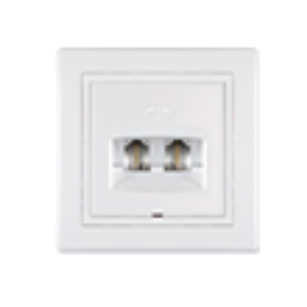 TELEFONSKI UTIKAČ 2X6/2 BELI 611.000 ALING