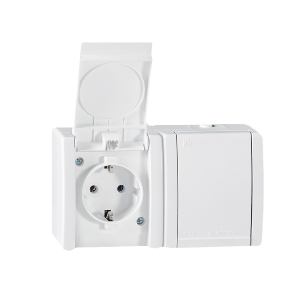 UTIČNICA OG DVOPOLNA DUP. IP44 16A 250V 242 ALING