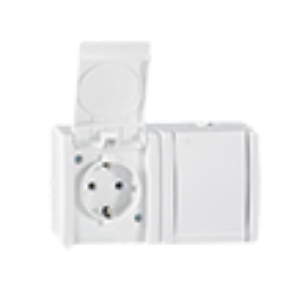 UTIČNICA OG DVOPOLNA DUP. IP44 16A 250V 242 ALING