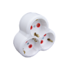 RAZVODNIK TROSTRUKI ŠUKO 16A , BELI MUTLUSAN - 1