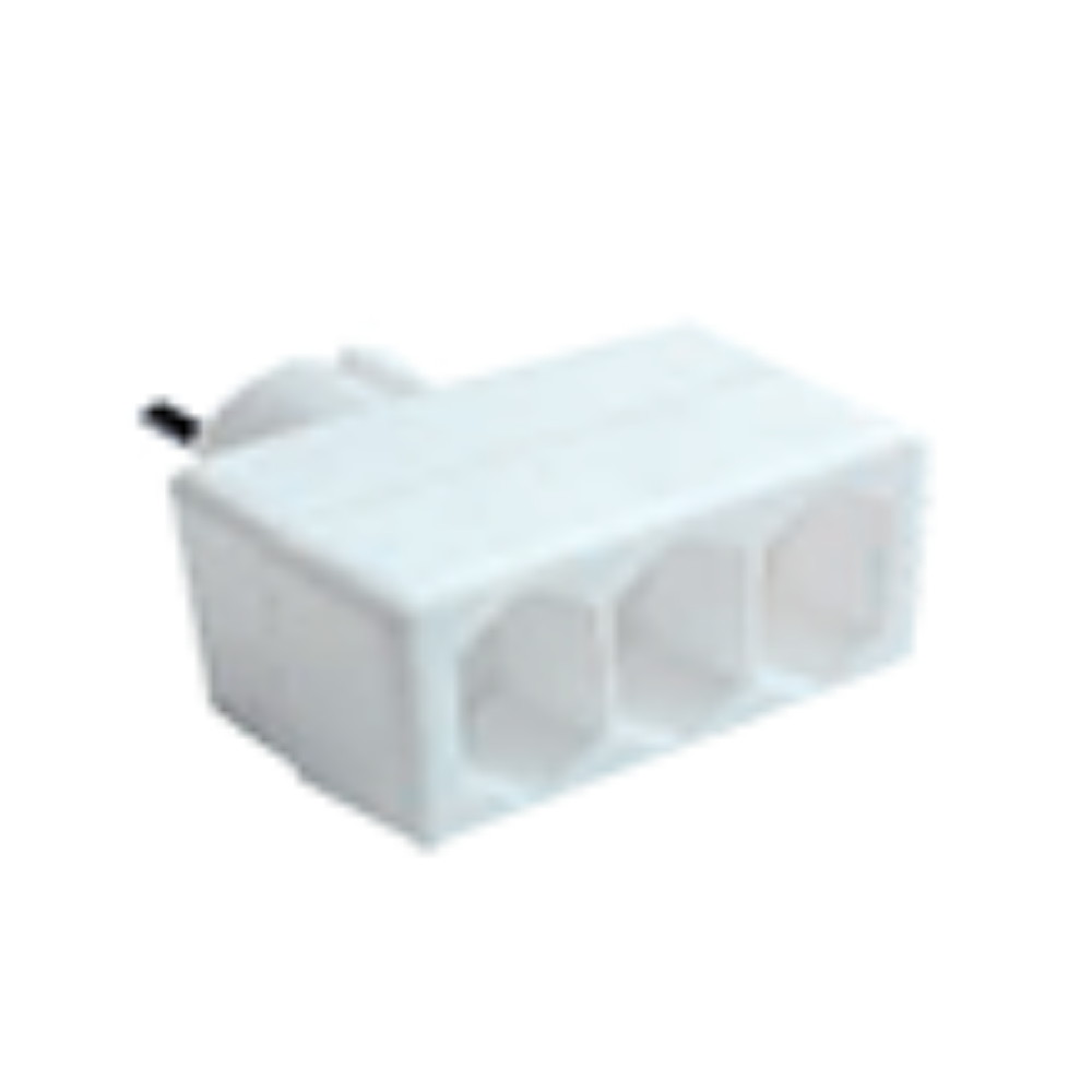 RAZVODNIK GZB01/3A EURO TROSTRUKI  7,5A/1725W, BELI