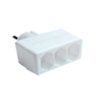 RAZVODNIK GZB01/3A EURO TROSTRUKI  7,5A/1725W, BELI