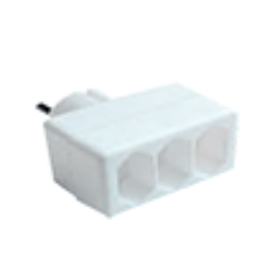 RAZVODNIK GZB01/3A EURO TROSTRUKI  7,5A/1725W, BELI