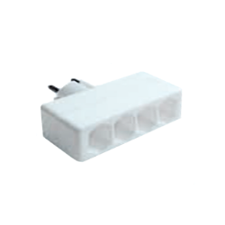 RAZVODNIK GZB01/4A EURO ČETVOROSTRUKI  10A/2300W, BELI
