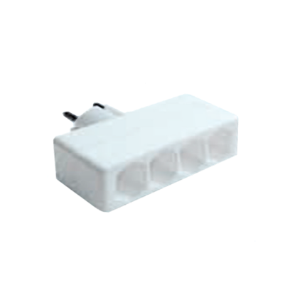 RAZVODNIK GZB01/4A EURO ČETVOROSTRUKI  10A/2300W, BELI