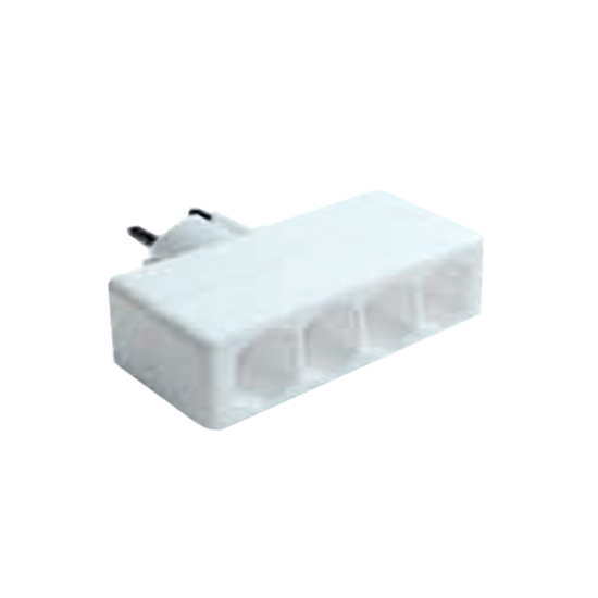 RAZVODNIK GZB01/4A EURO ČETVOROSTRUKI  10A/2300W, BELI