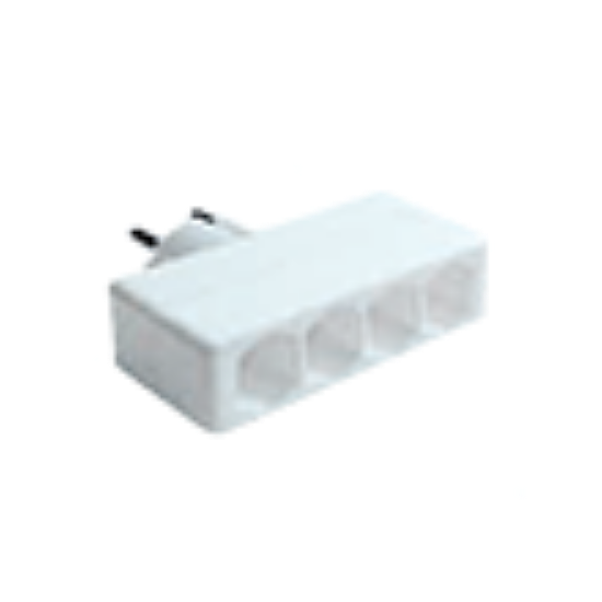 RAZVODNIK GZB01/4A EURO ČETVOROSTRUKI  10A/2300W, BELI