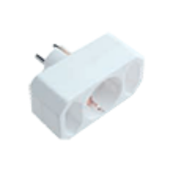 RAZVODNIK GZB01/01-2A TROSTRUKI  2EURO+1ŠUKO 16A/3680W , BELI