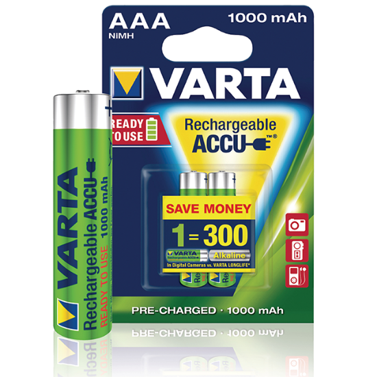 BATERIJA PUNJIVA 1000MAH HR03