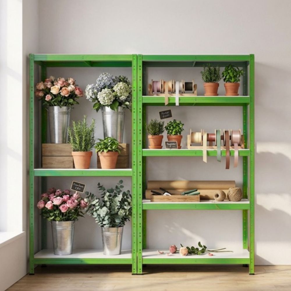 POLICA ZELENA 180X90X40cm 5 POLICA MDF