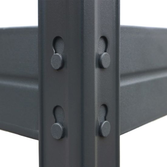 POLICA METALNA UGAONA  ČAURA KAČENJE 4 NIVOA MDF 180x90x90x45