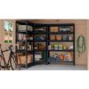 POLICA METALNA UGAONA  ČAURA KAČENJE 4 NIVOA MDF 180x90x90x45 - 11