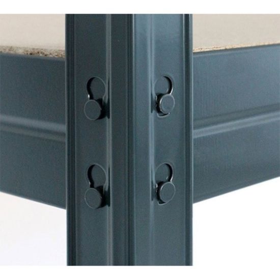 POLICA METALNA 180x120x45cm 4 POLICE MDF Rivet L