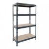 POLICA METALNA 180x75x35cm 4 POLICA MDF  Rivet S - 1