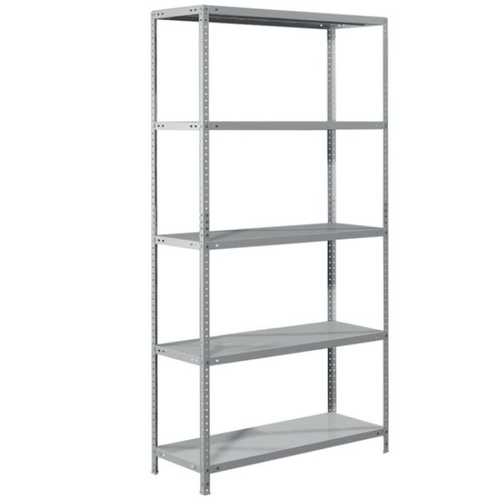 POLICA METALNA SIVA 177x75x30CM