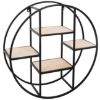 POLICA ZIDNA OKRUGLA  78CM MET/MDF - 2