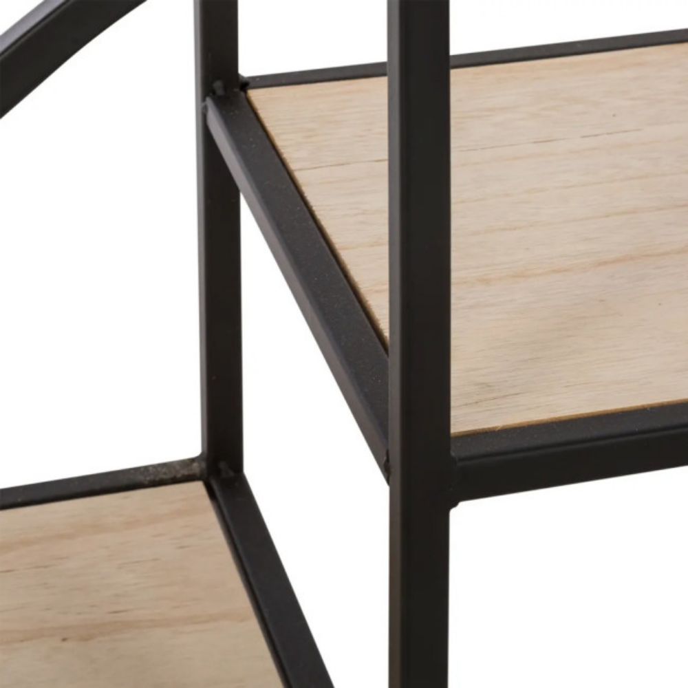 POLICA ZIDNA OKRUGLA  78CM MET/MDF