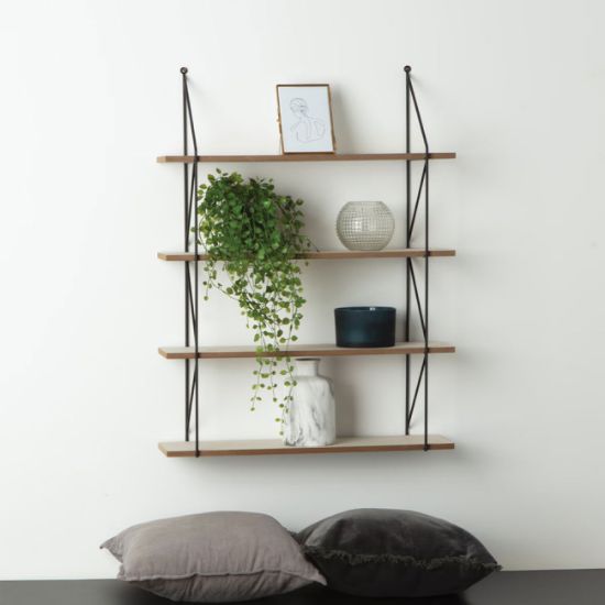 POLICA ZIDNA IRIS 60X80 MET/MDF