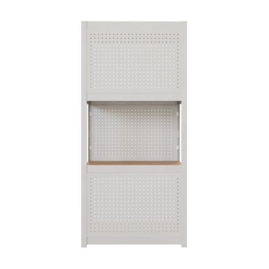 LEĐA PERFORIRANA POLICE M STYLE 42.7x67.7cm BELA