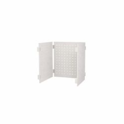 LEĐA PERFORIRANA POLICE S STYLE 42.7x37.7cm BELA