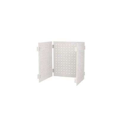 LEĐA PERFORIRANA POLICE S STYLE 42.7x37.7cm BELA