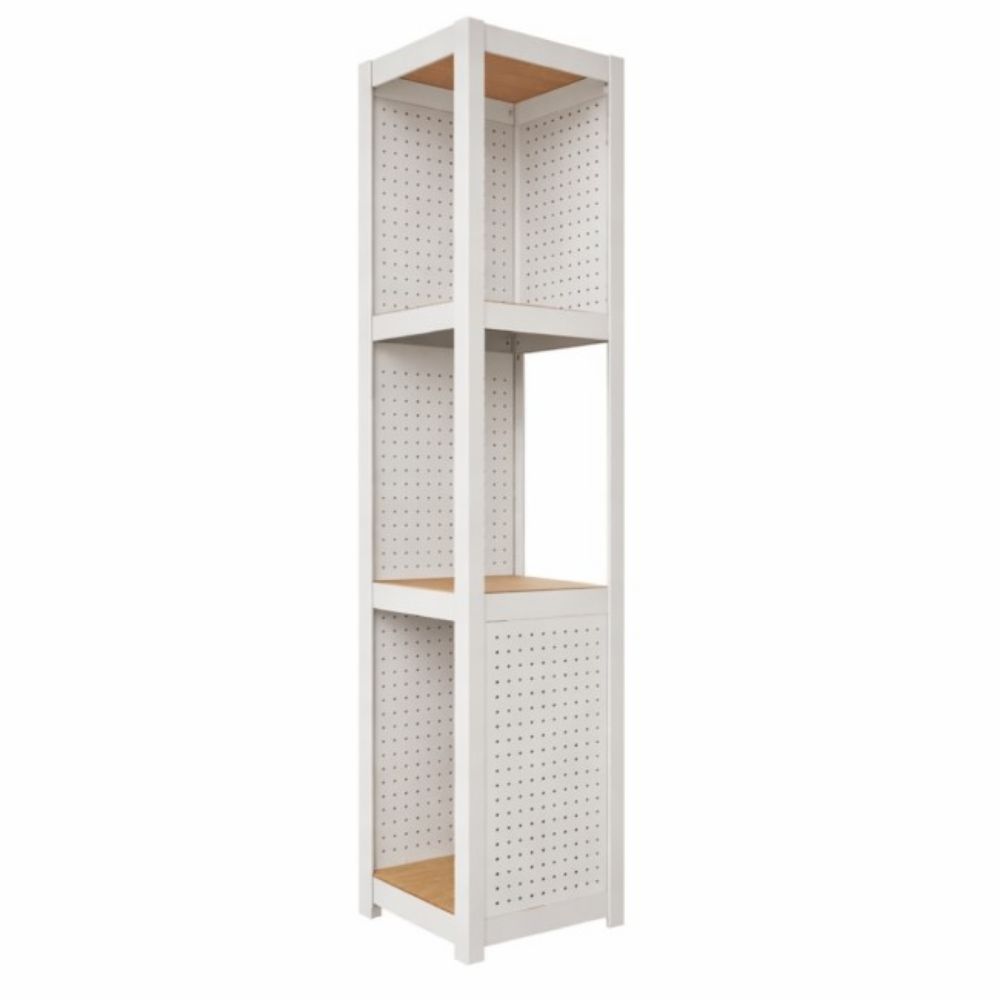 LEĐA PERFORIRANA POLICE S STYLE 42.7x37.7cm BELA