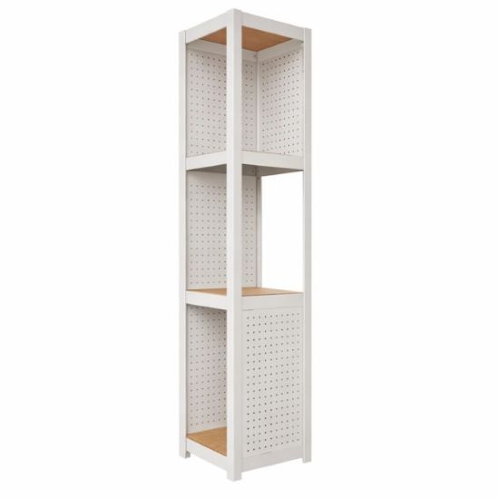 LEĐA PERFORIRANA POLICE S STYLE 42.7x37.7cm BELA