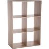 STALAK SA 6 POLICA 100,8X32X134CM DRVO BRAON- JJA-SISTEMSKE - 1